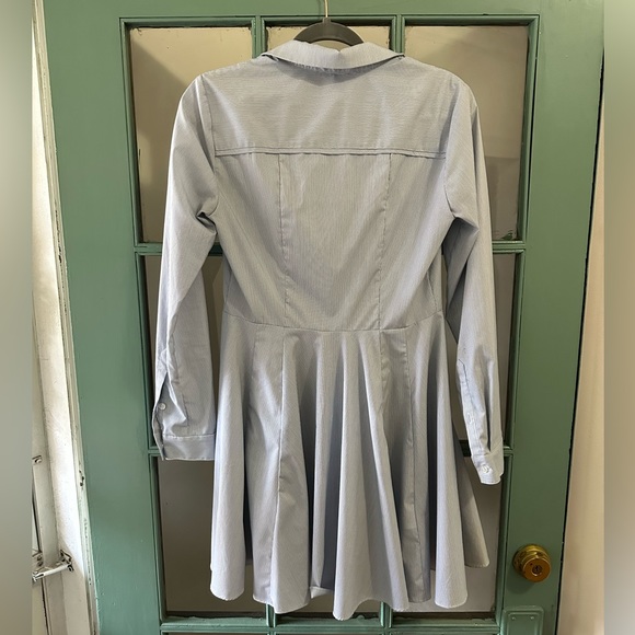 BCBGeneration Preppy Blue Stripped collar Dress, Size 6 - Picture 3 of 3